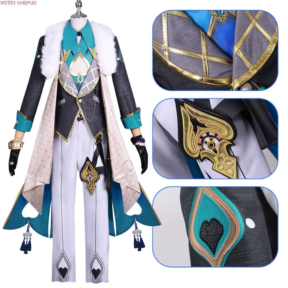 Game Cosplay,Honkai: Star Rail,Honkai Star Rail Aventurine Cosplay Costume